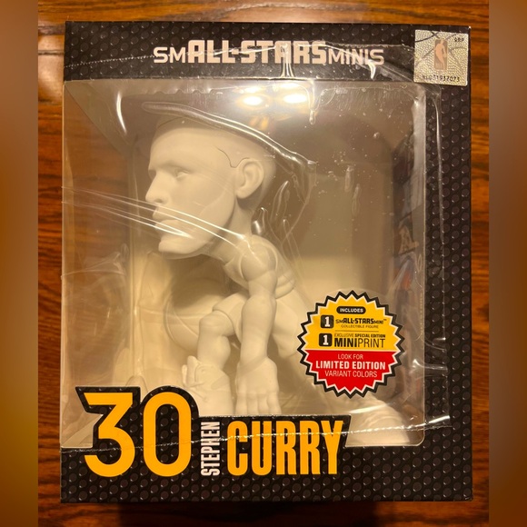 NBA smALL-STARS minis Golden State Warriors Steph Curry White Variant 6" figure - Picture 1 of 5